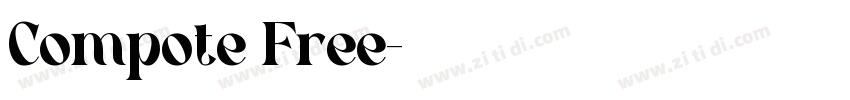 Compote Free字体转换